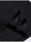Baskılı Oversize Bisiklet Yaka T-shirt - Siyah