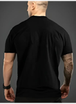 Baskılı Oversize Bisiklet Yaka T-shirt - Siyah