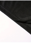 Baskılı Oversize Bisiklet Yaka T-shirt - Siyah