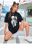 Baskılı T-shirt - Siyah