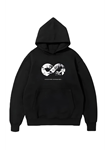 10 Kasıma Özel Üç İplik Kapşonlu Baskılı SweatShirt - Siyah