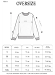 Üç İplik Bisiklet Yaka Baskılı SweatShirt - Siyah