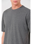 Erkek 24/1 Düz A Kalite Oversize T-shirt - Antrasit