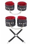 Siyah Kırmızı Harness Fantezi Aksesuar Set
