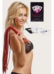 Sexy Görselli Oyun Kartı Kama Sutra Kırmızı Kırbaç Set
