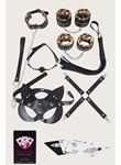 Sexy Görselli Oyun Kartı Kama Sutra 7'li Leopar Harness Set