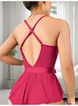 Fuşya Dantel İşlemeli Kurdelalı Fantezi Tül Babydoll