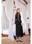 %100 Viskon Dantelli ve Dekolteli Saten Sabahlık Takımı