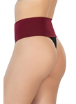 Bordo MI 2048 Seamless Çift Renk String Korse