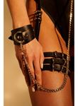 Siyah Zincir Aksesuarlı Fantezi Vücut Harness