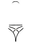 Göğüs Detaylı Fantezi Siyah Harness