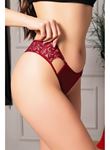 Bordo Bel Kısmı Dantelli Külot