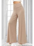 Kadın Yüksek Bel Beli Geniş Paçalı Uzun Janjan Krep Pantolon