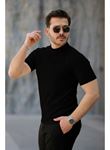 Erkek Kısa Kollu Hakim Yaka önü Düğmeli Viskon Bluz