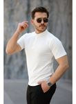 Erkek Kısa Kollu Hakim Yaka önü Düğmeli Viskon Bluz