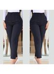 Kadın üste Oturan Paçası Bilek üzerinde Biten Krep Kumaş Kumaş Pantolon 36 (S) - 50 (5XL)