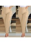 Kadın üste Oturan Paçası Bilek üzerinde Biten Krep Kumaş Pantolon 36 (S) - 50 (5XL)