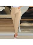 Kadın üste Oturan Paçası Bilek üzerinde Biten Krep Kumaş Pantolon 36 (S) - 50 (5XL)