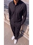 Erkek Standart Kesim Gabardin Kumaş Uzun Kollu Gömlek